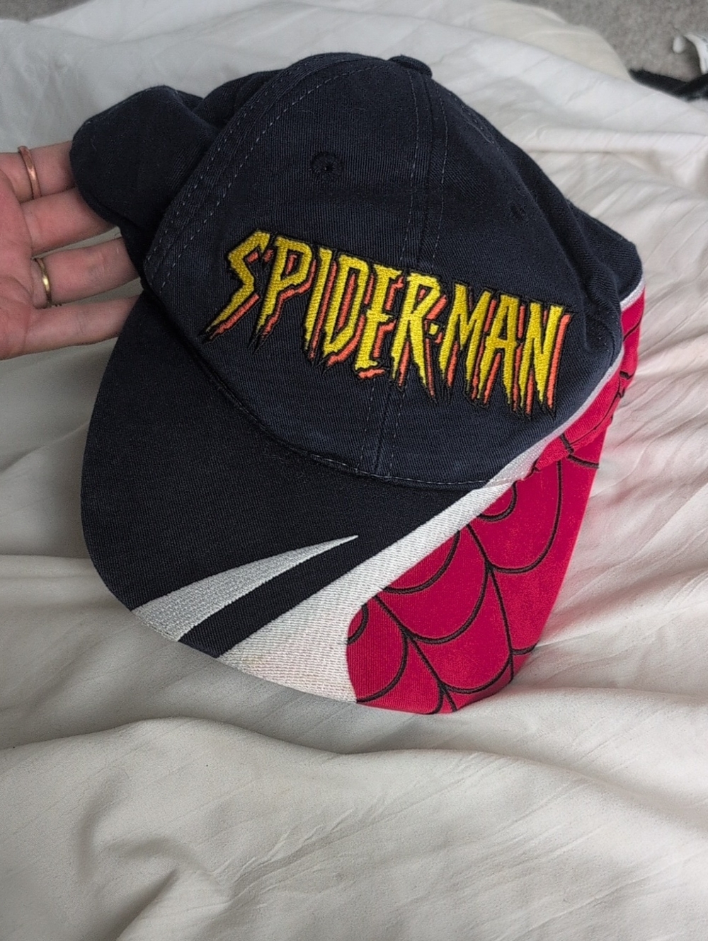 Spiderman Black, Red and White Baseball Cap